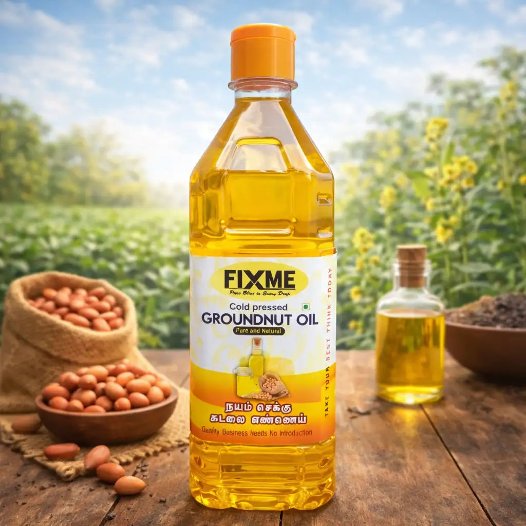Fixme Cold Pressed Groundnut Oil