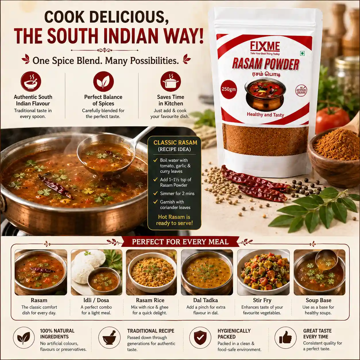 Fixme Rasam Powder 250 g - Image 5