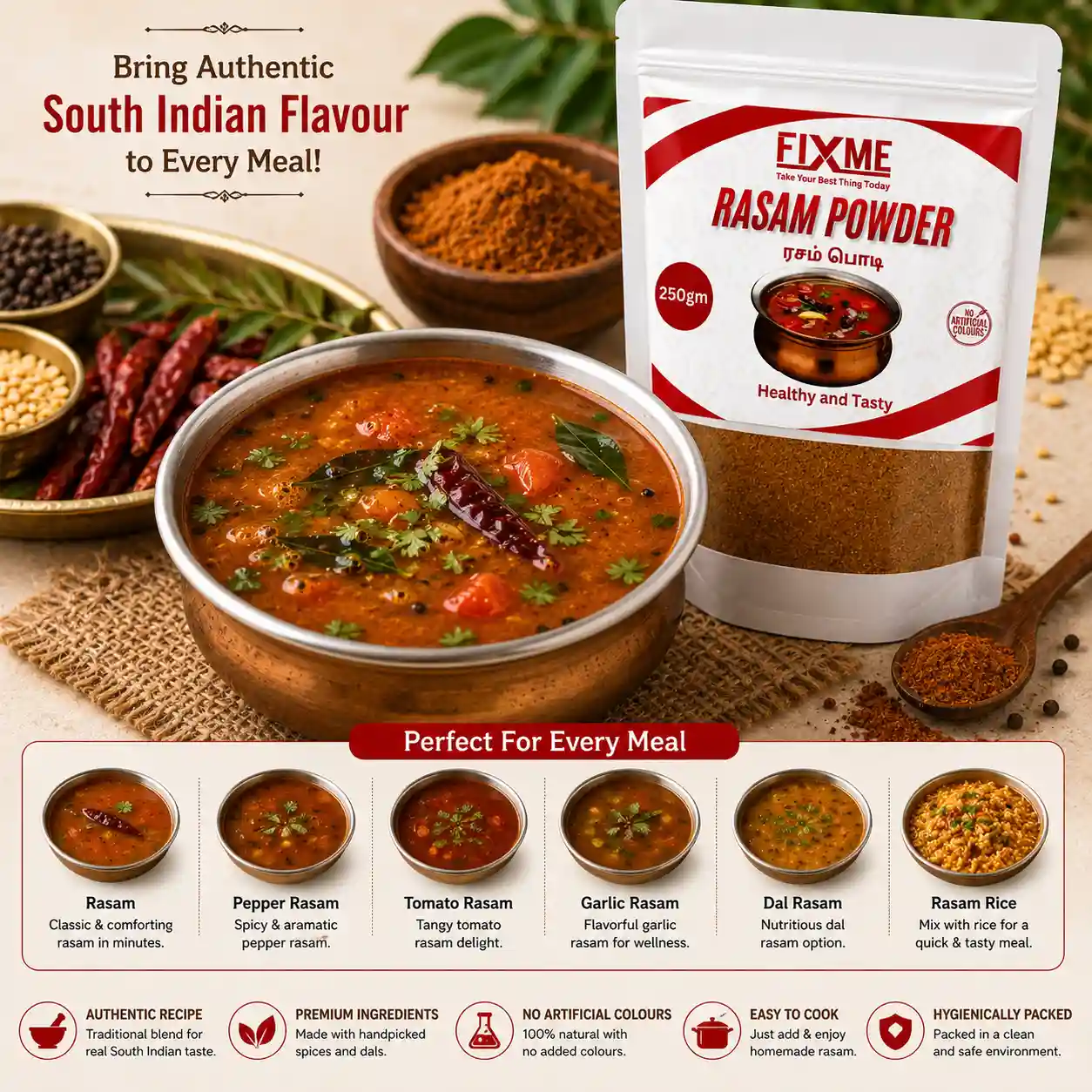 Fixme Rasam Powder 250 g - Image 2