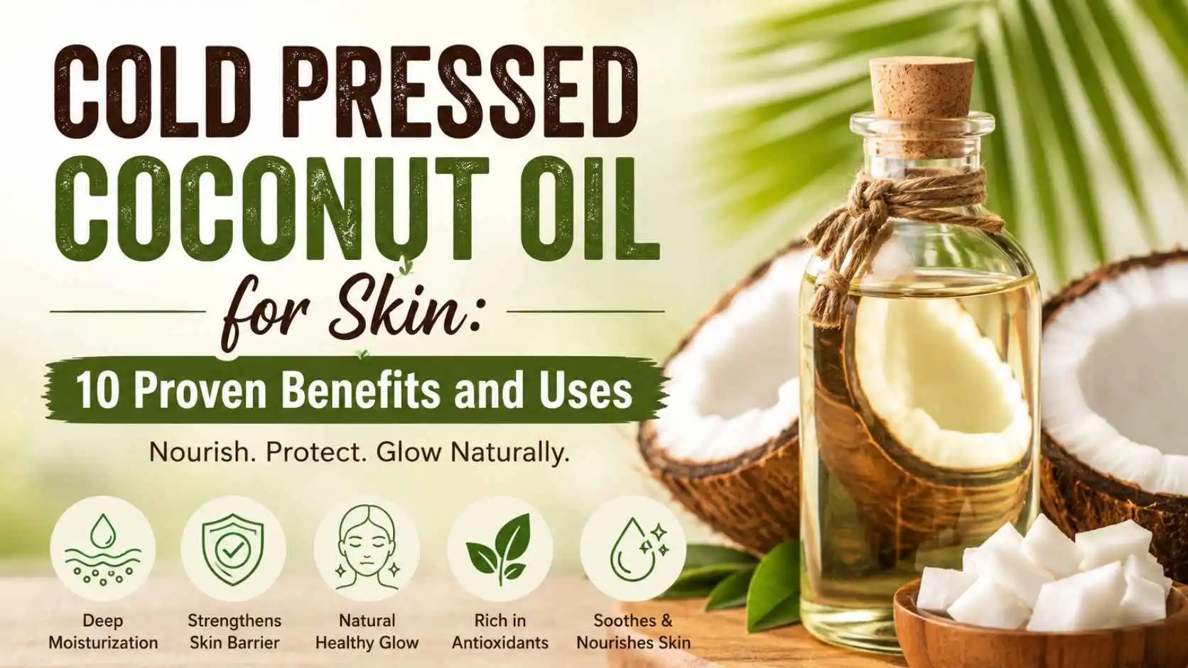 Cold Pressed Coconut Oil for Skin